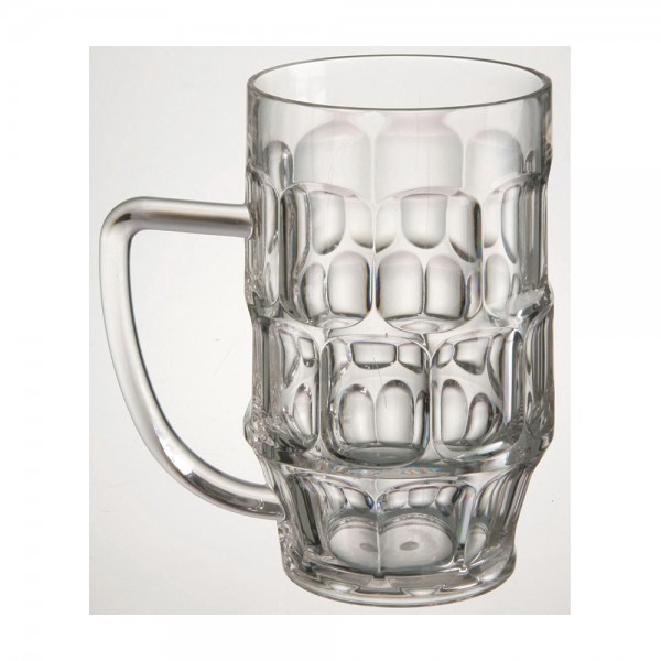 Felli-MEBM2-1-Beer-Mug-24oz-Qubies-(Clear)-Capacity-24oz-Size-14.5×10.4×15.5cm