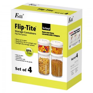 Felli-NLCU4A3-1-060-Flip-Tite-Container-4pc-set-Capacity-2x0.4L-Size-2x(10.6x10.2Hcm)