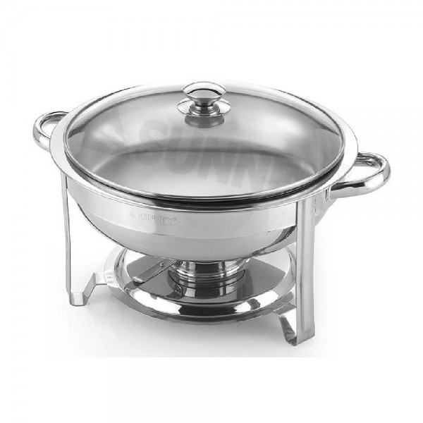 Sunnex-X27581-Stainless-Steel-Round-Chafer-Size-Dia-30cm-Capacity-4.5LTR-4.8U.S.QT